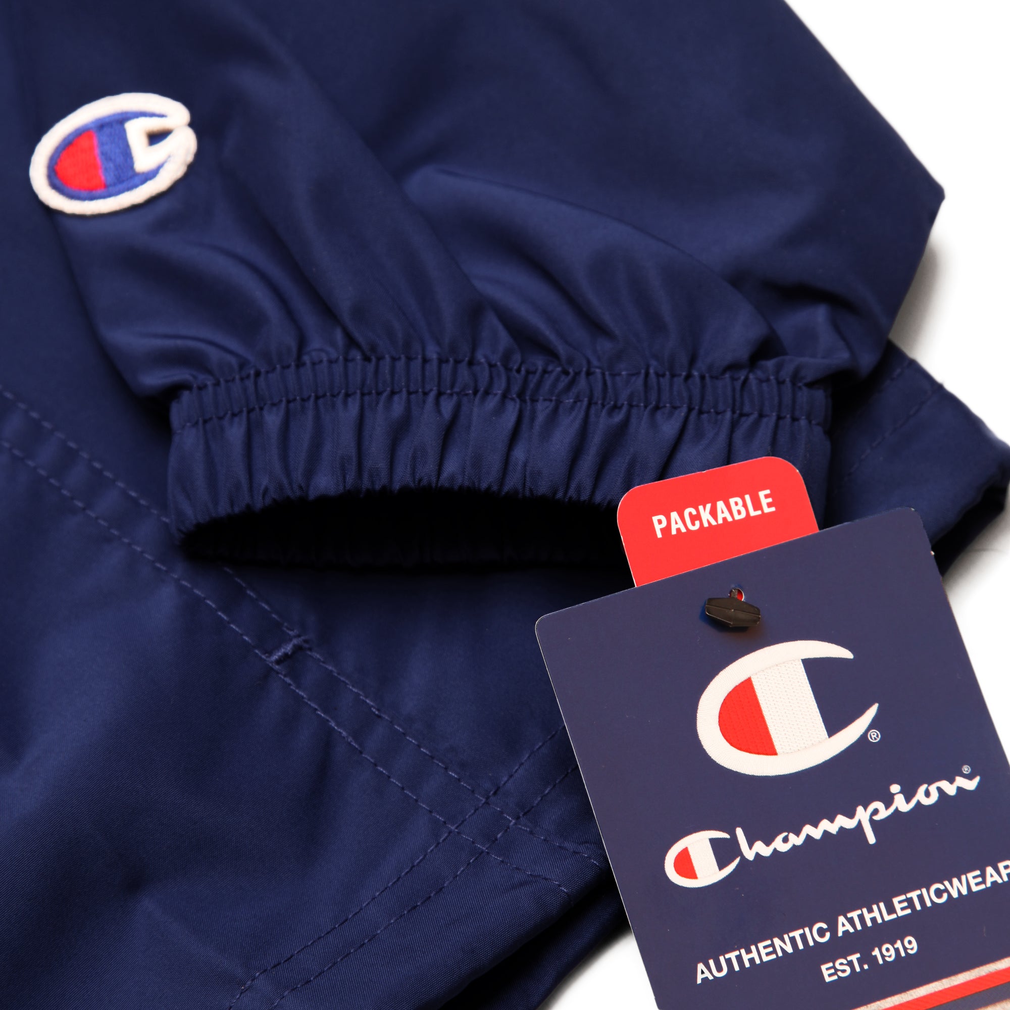 Champion - Packable Hooded Anorak Jacket - Navy | Blacksmith Store