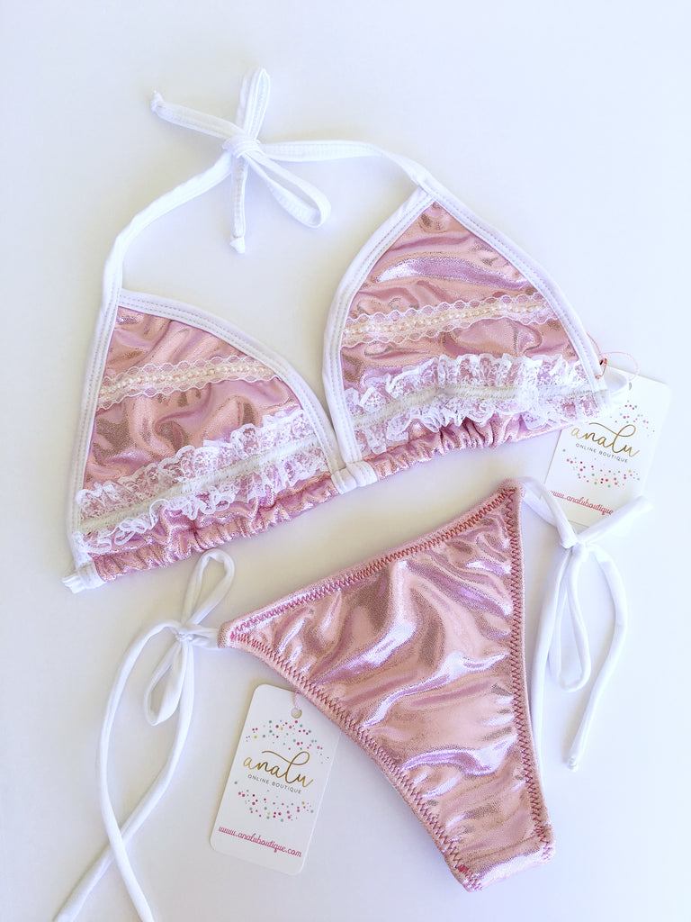 light pink bathing suit