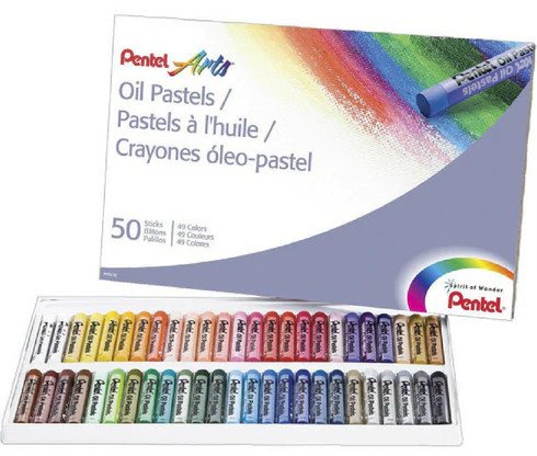 50 Pentel Arts oil pastels.