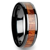 Bloodwood Inlay Tungsten Band