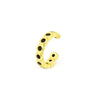 Black Zircon Ear Cuff in Gold