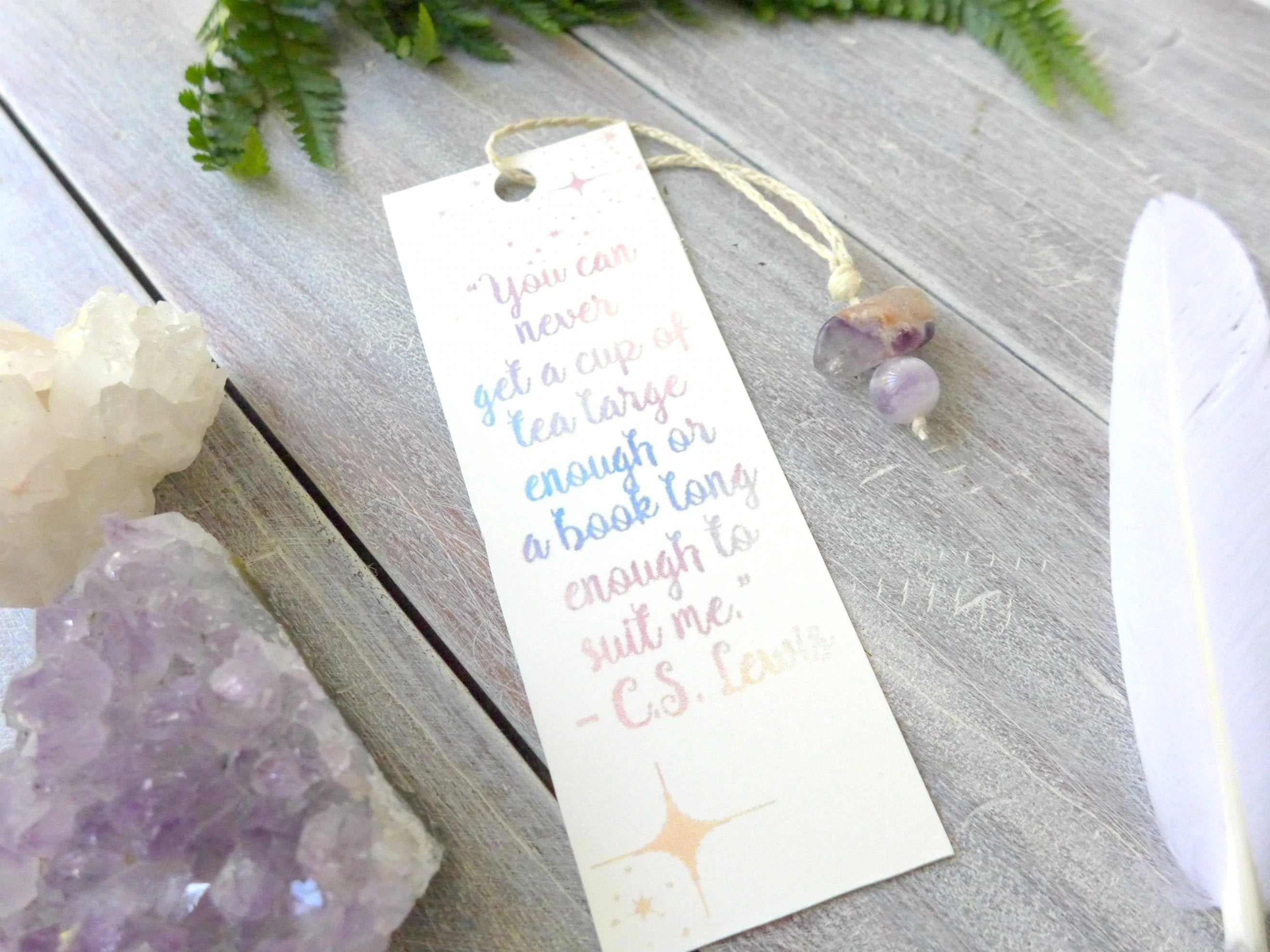 Book quote bookmark.