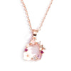 Butterfly Pink Multi-Stone Necklace