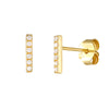 Dainty CZ Bar Studs