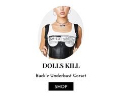 Buckle underbust corset.