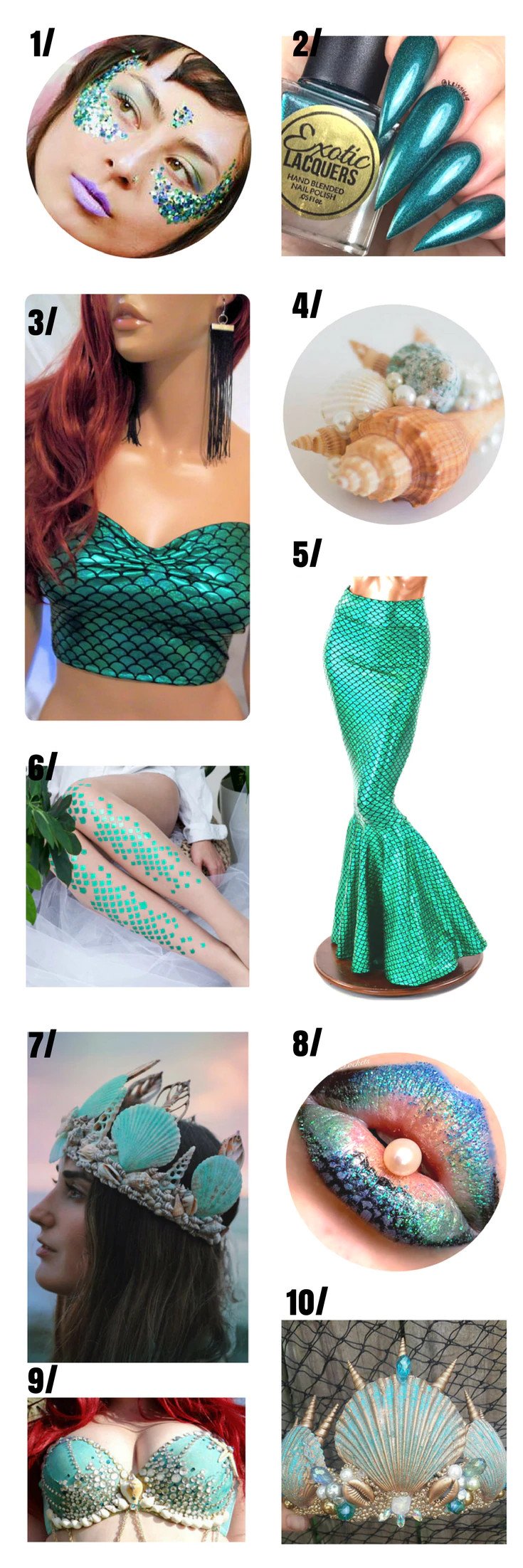 Mermaid costume for women.