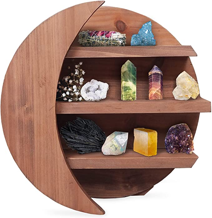 Moon shelf for crystals.