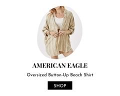 Oversized Button-Up Beach Shirt