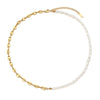 Pearl Anchor Gold Chain Necklace