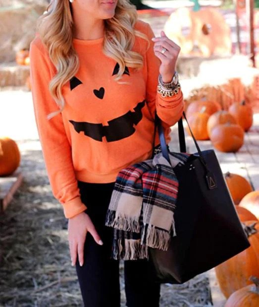 Pumpkin Face Sweater