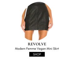 Modern Femme Vegan Mini Skirt
