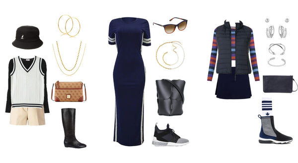 Sport luxe outfit ideas for women.