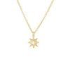 Star CZ Necklace in gold.