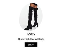 Thigh High Heeled Boots.
