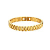 Gold watch band bracelet.