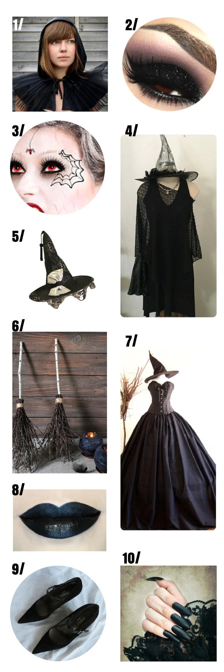 Witch costume for women.