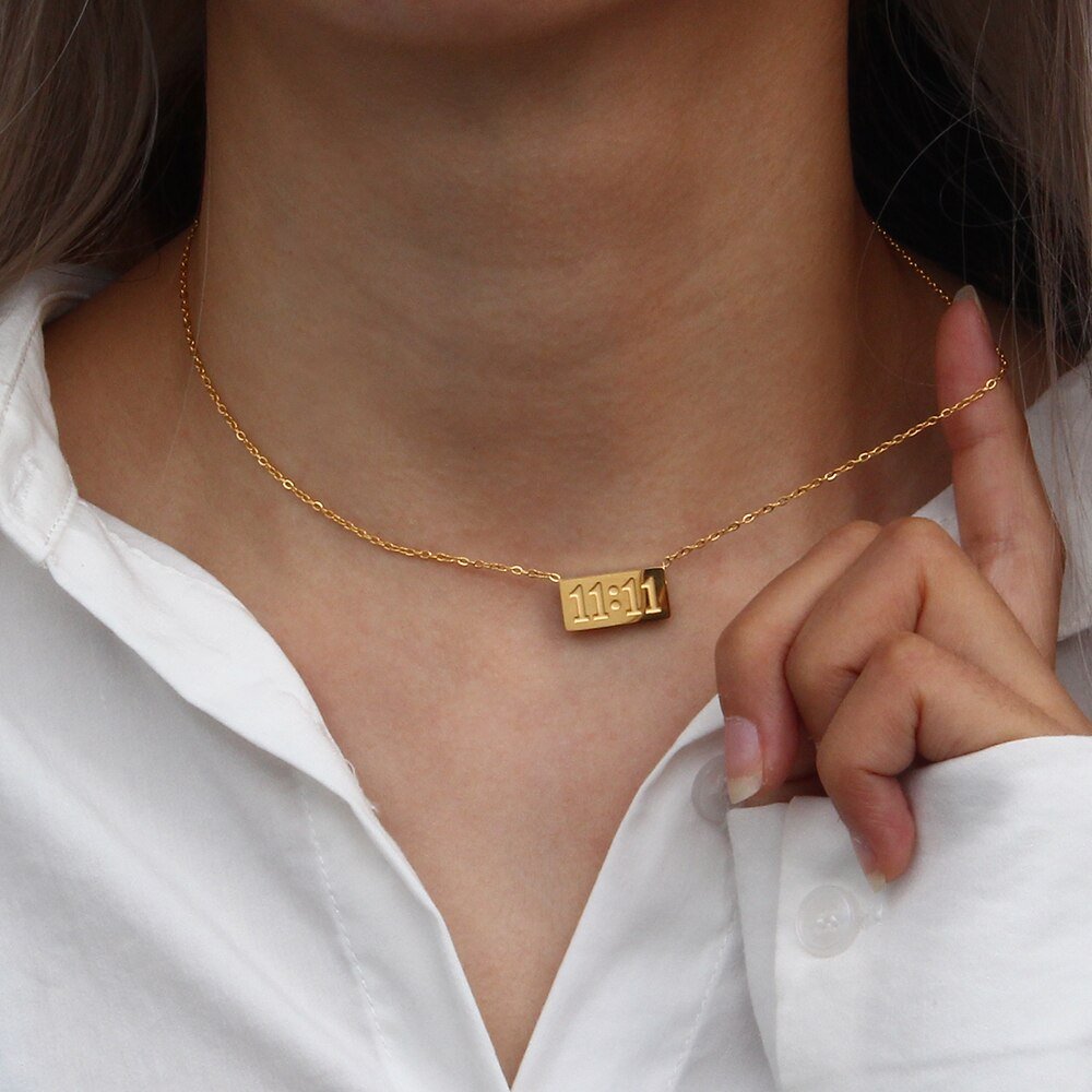 14k Gold Dainty Birthstone Necklace | Lacee Alexandra – Marisa Mason