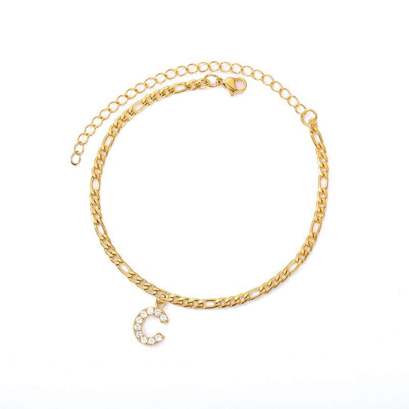 letter c anklet