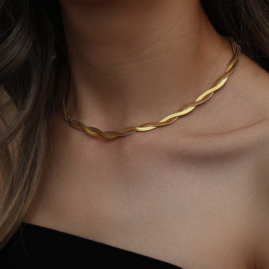 Ultra Thin Snake Chain Choker