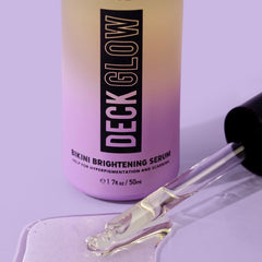 Deck Glow Bikini Brightening Serum for help with scarring and hyperpigmentation from waxing and shaving