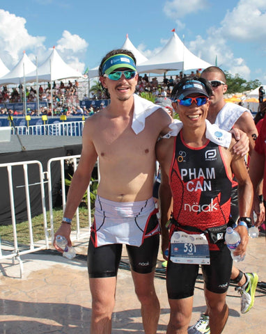 Minh e Will al campionato mondiale di triathlon nel 2016