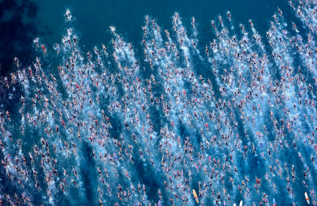Départ de la natation de l'Ironman à Kona