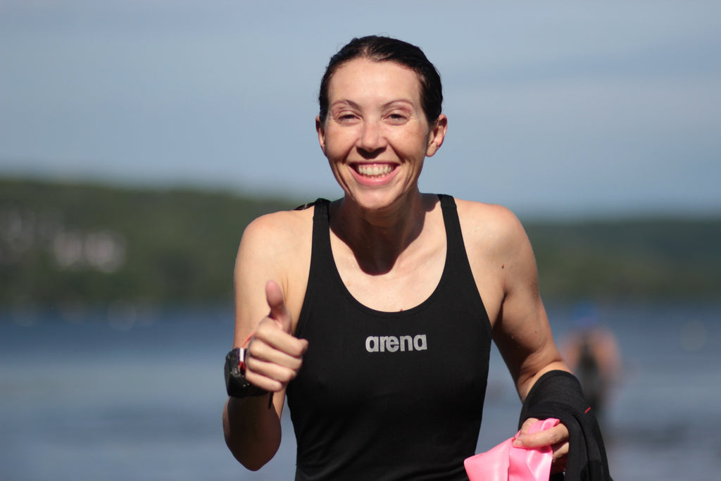 Julie Gadreau après la natation