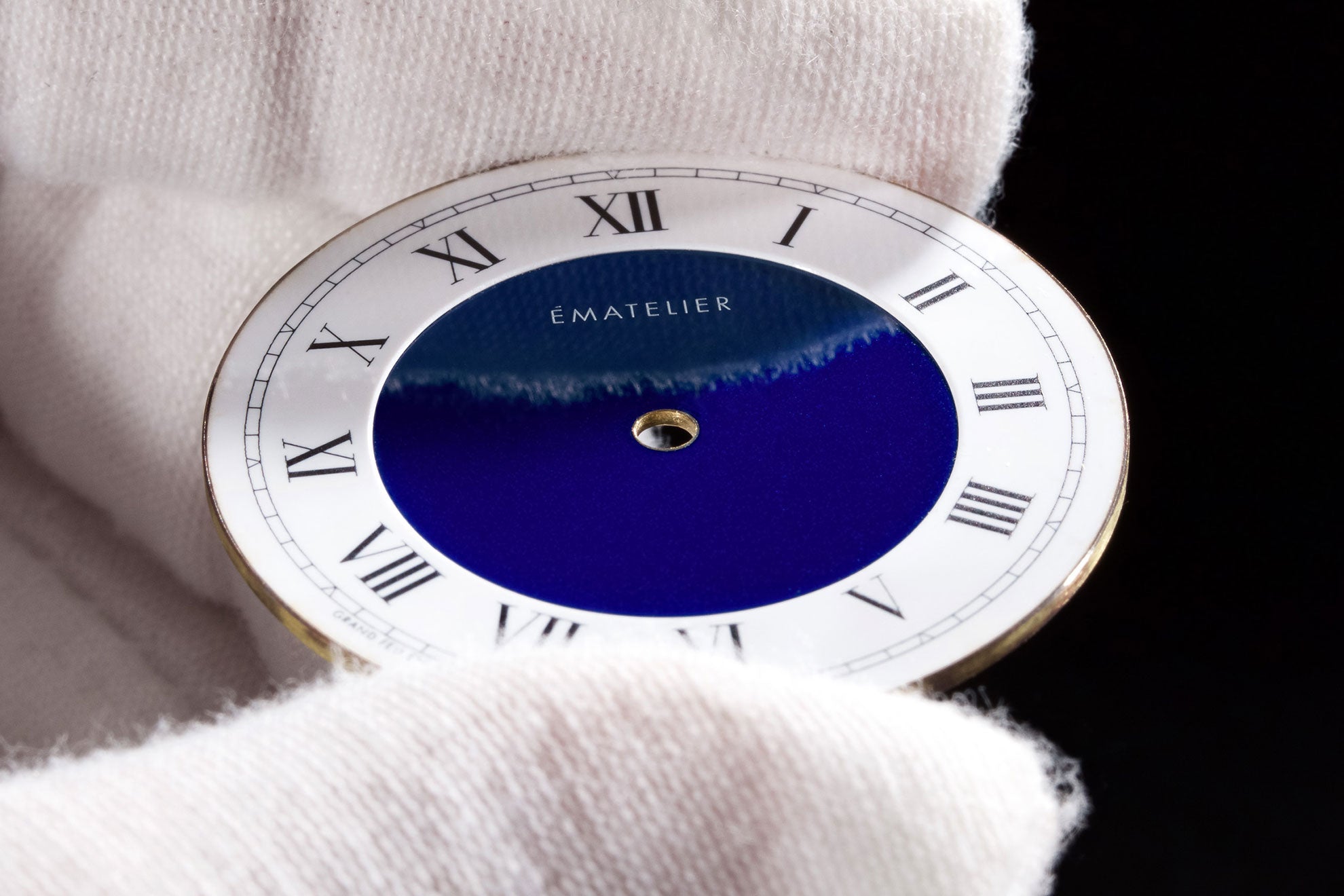 a custom made enamel watch dial