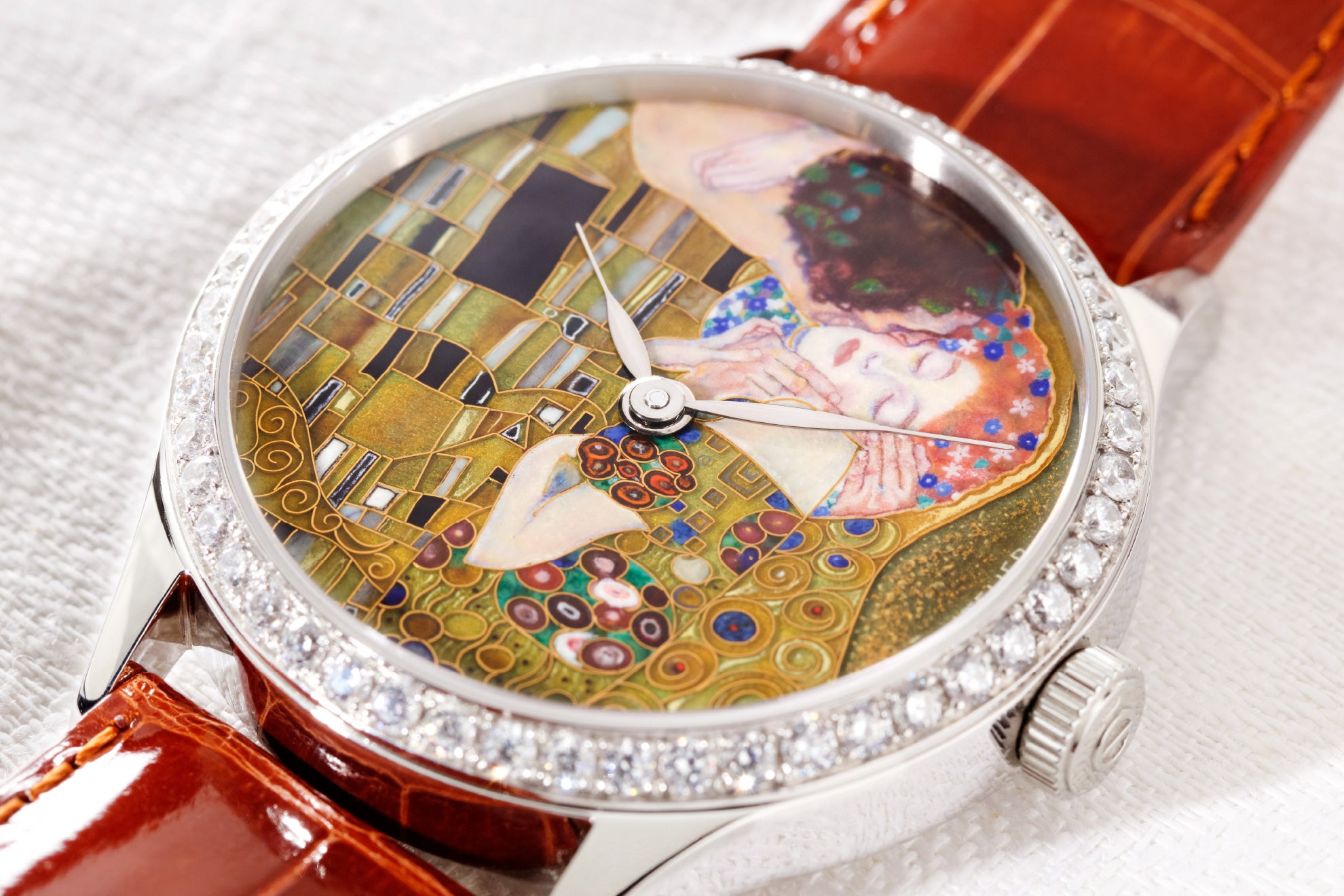 a custom made enamel watch dial