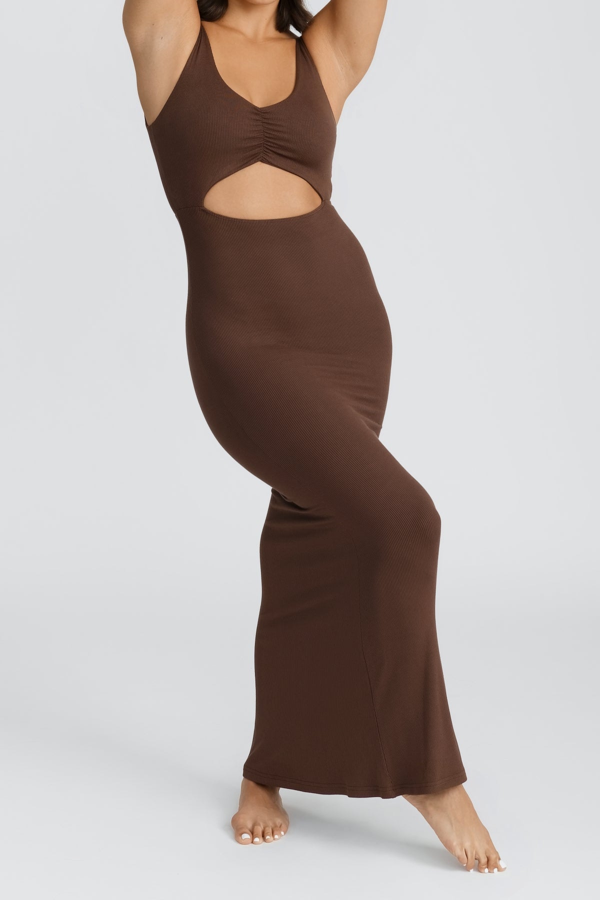 Reily Maxi Dress - Chocolate