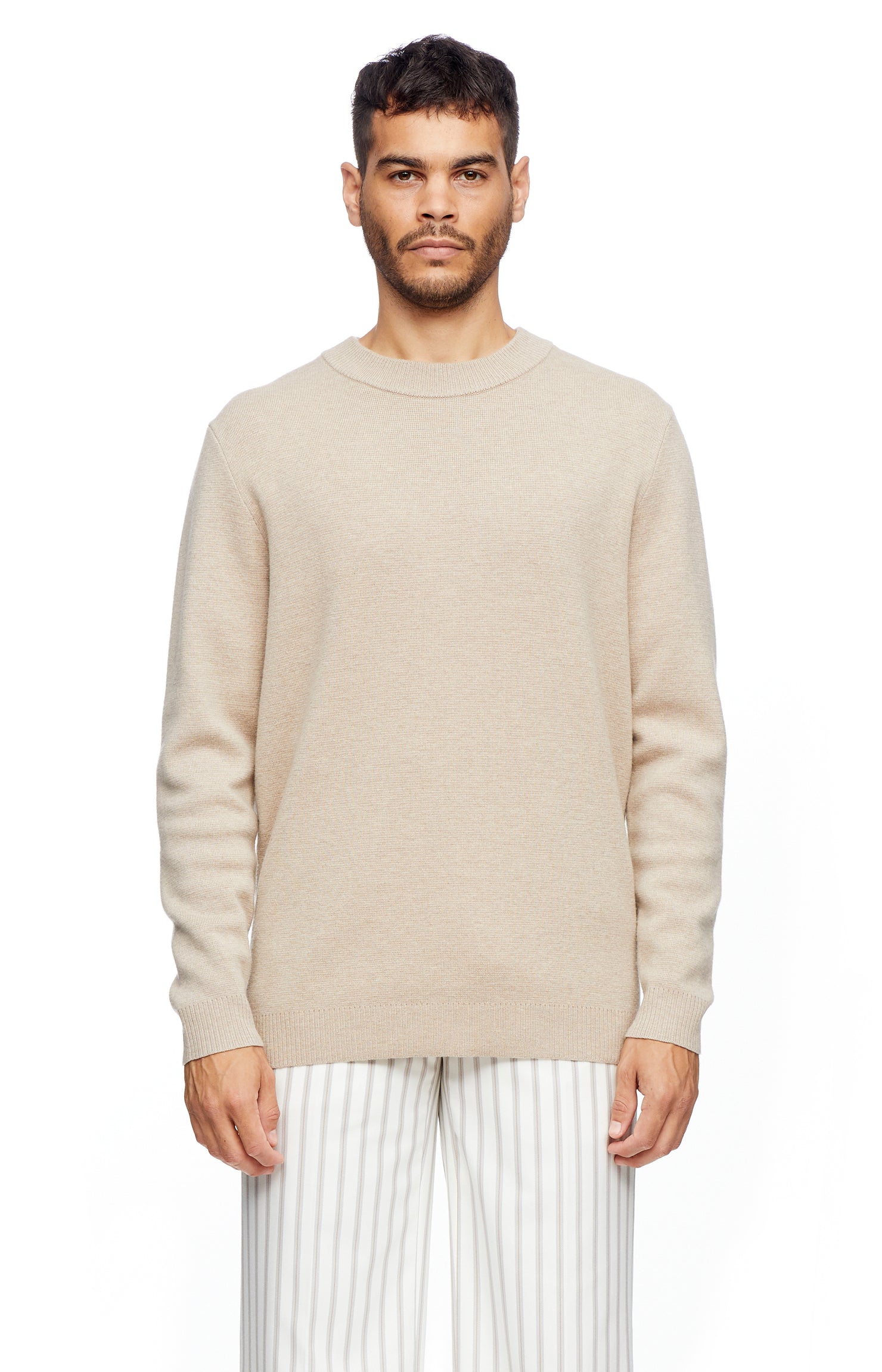 Oatmeal Crewneck Knit – MNDATORY