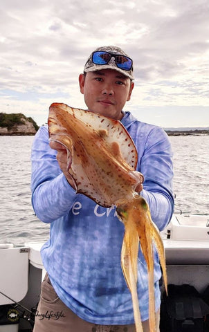 Tim Sanusi's June 23 fishing report for Squid and Snapper