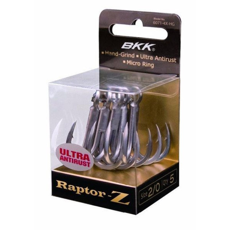 BKK Tournament Grade Ultra Antirust Coated Treble Hooks FANGS 63