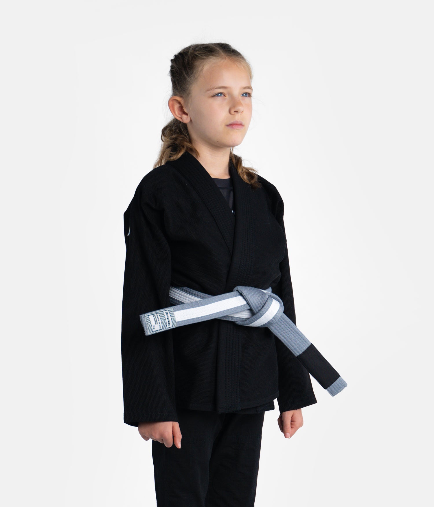 Kids Academy Gi - Black (with FREE Whitebelt) - Progress Jiu Jitsu UK product image