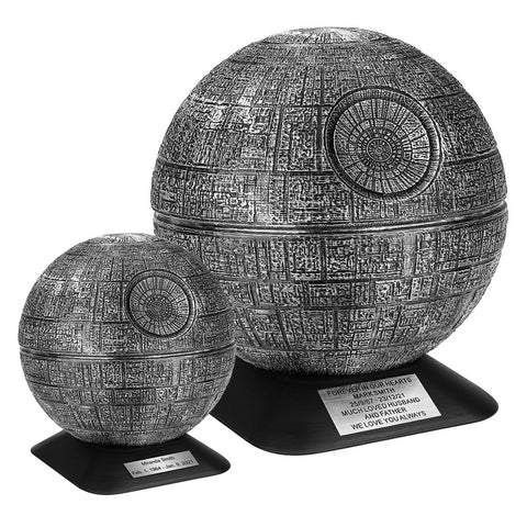 death star urn, star wars urns, death star keepsake, star wras urn for ashes, death star urn for ashes, star wars urn for human ashes