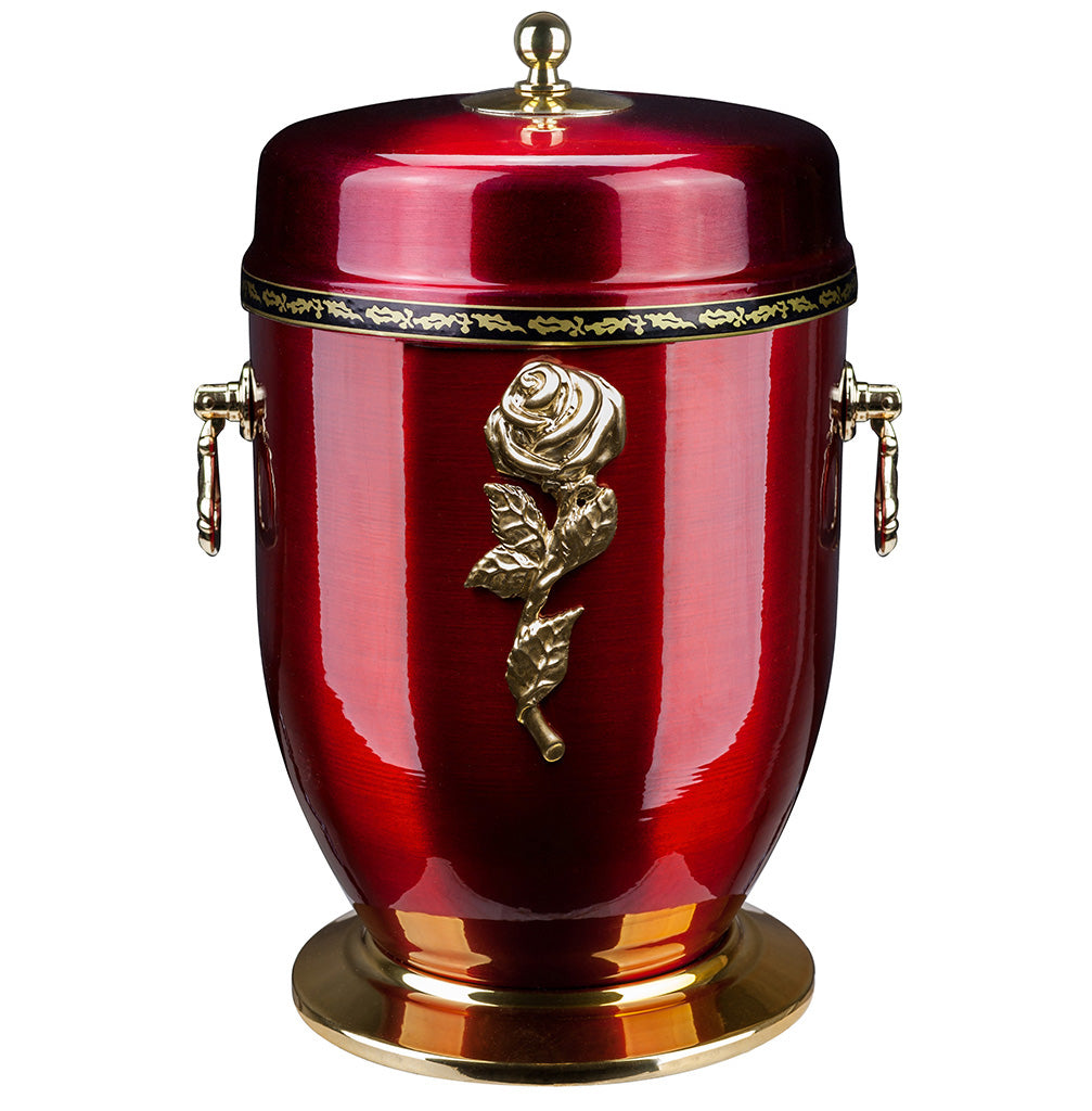 UNIQUE METAL CREMATION URN FOR HUMAN ASHES