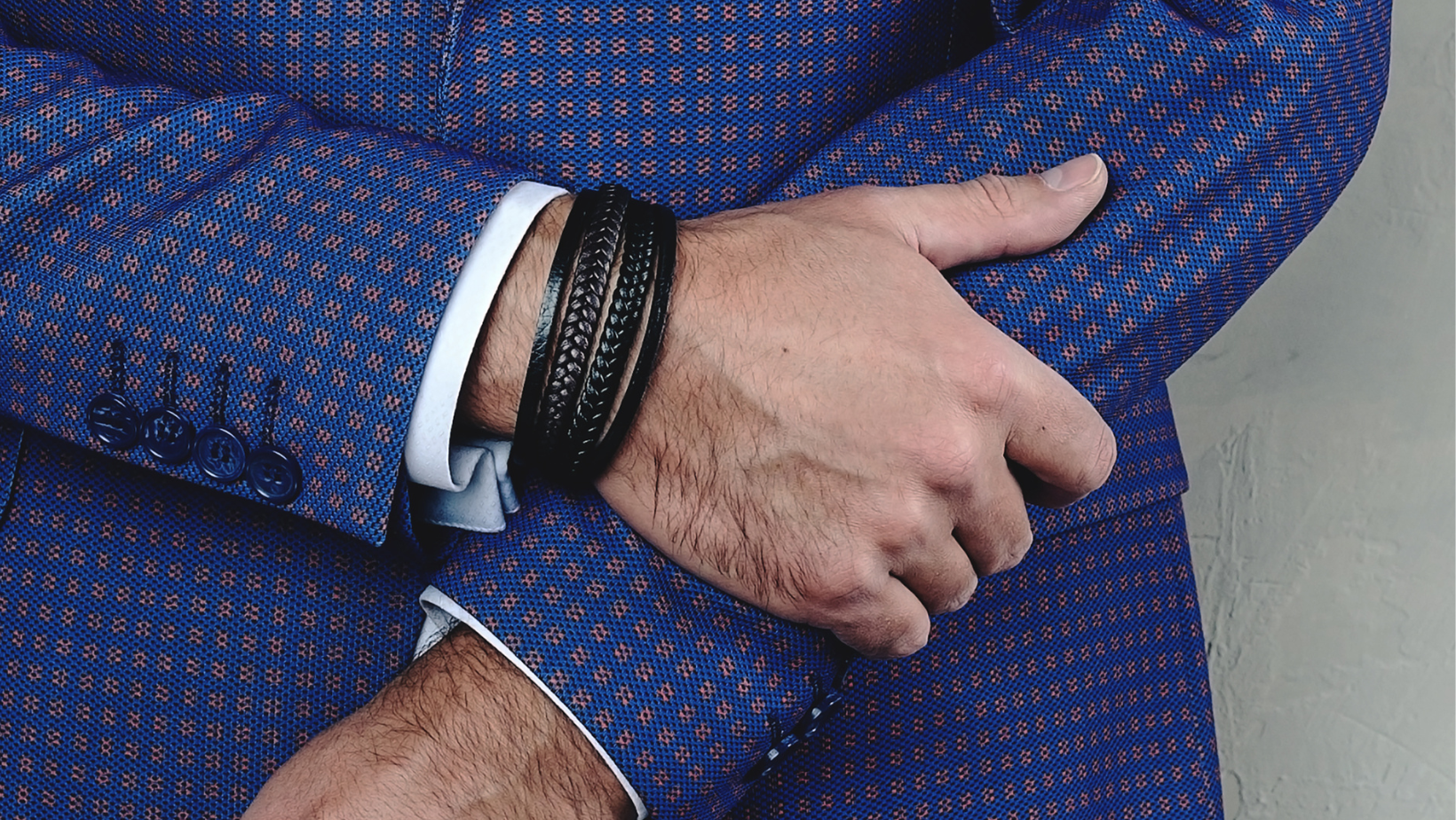 Casual men's Leather Bracelet