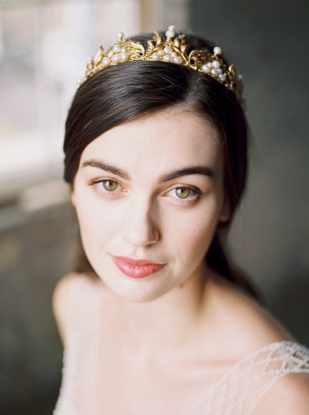 ALEXANDRIA gold wedding crown