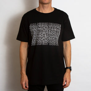 All Night House Front - Tshirt - Black