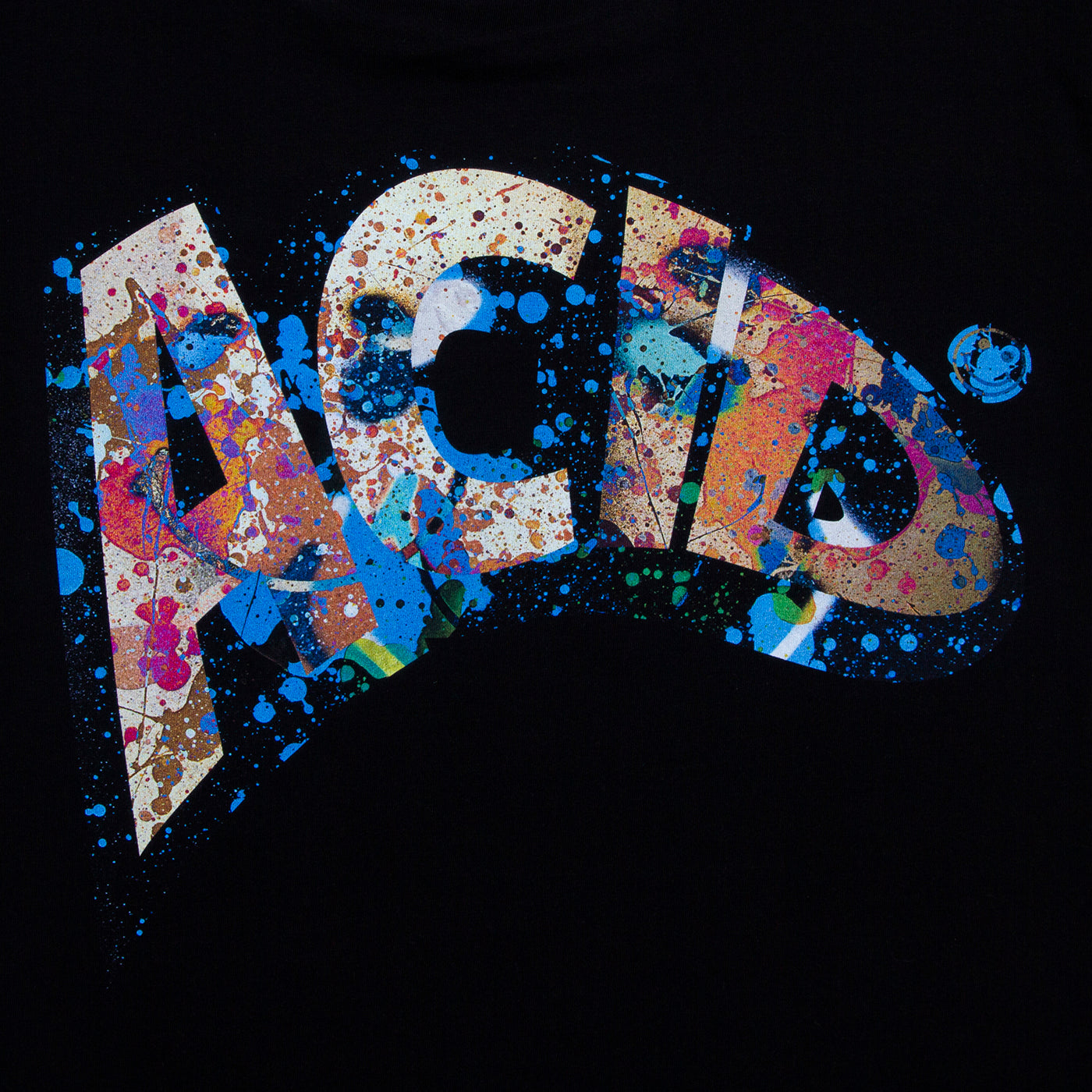 Remixed 1 Acid Jam Front Print - Tshirt - Black