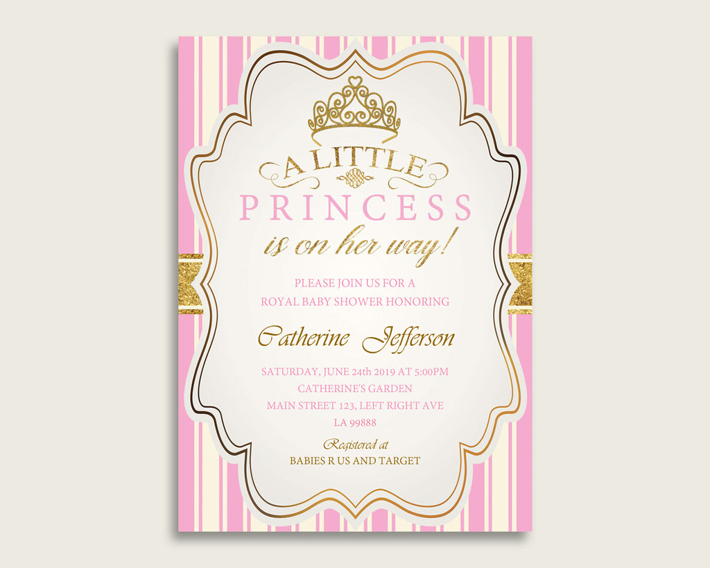 Royal Princess Baby Shower Invitations Printable