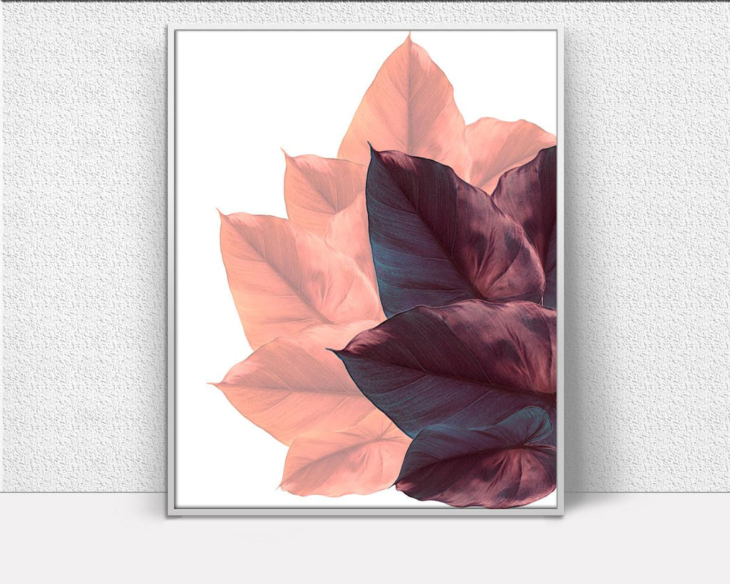 Wall Decor Leaves Printable Autumn Prints Leaves Sign Autumn Plant Art