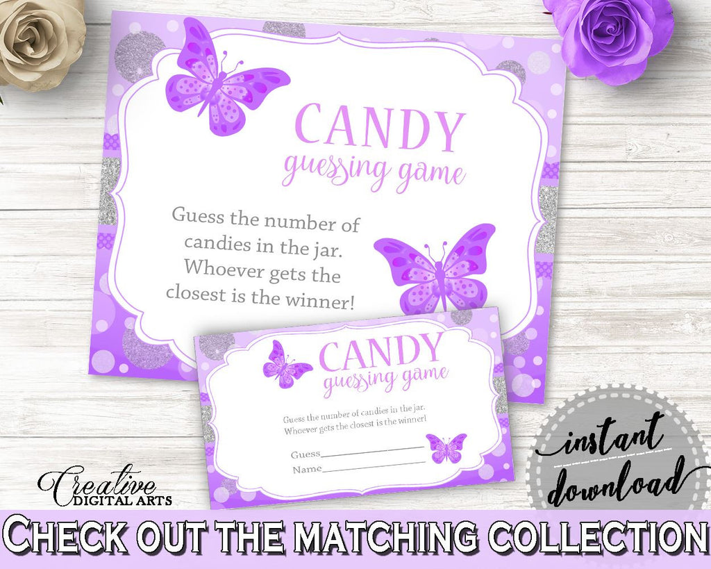 Candy Guessing Game Baby Shower Candy Guessing Game Butterfly Baby Sho Studio 118