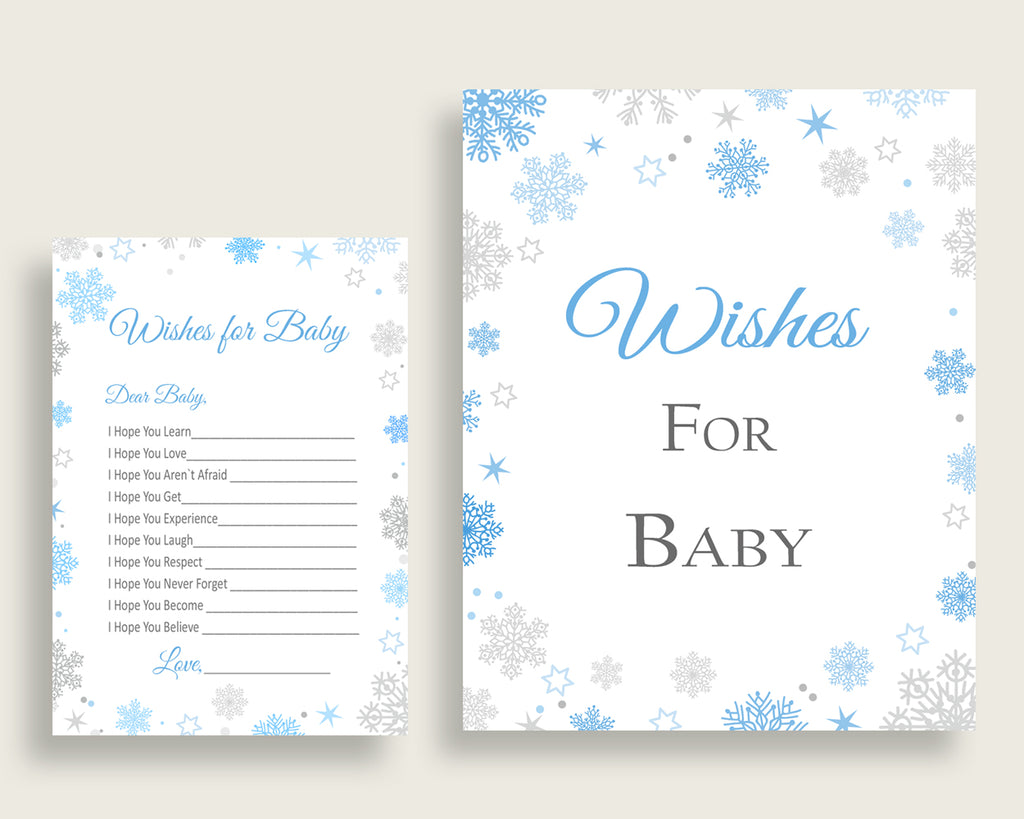 Wishes For Baby Baby Shower Wishes For Baby Snowflake Baby Shower Wish Studio 118