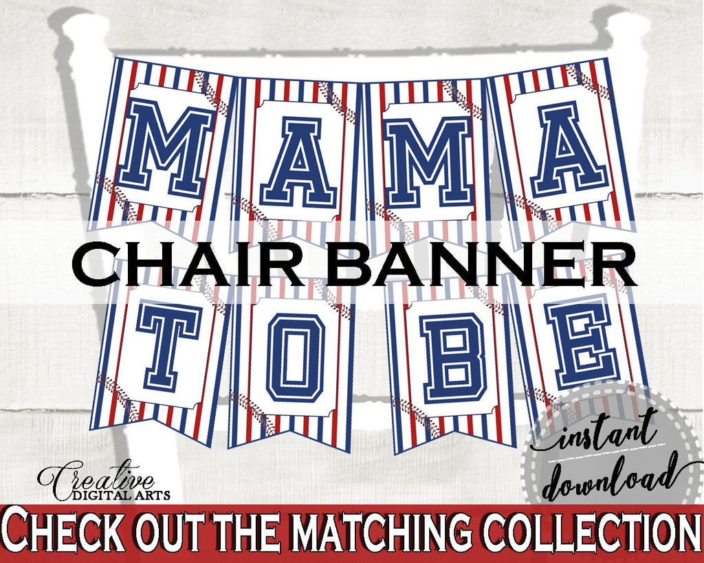 Chair Banner Baby Shower Chair Banner Baseball Baby Shower Chair