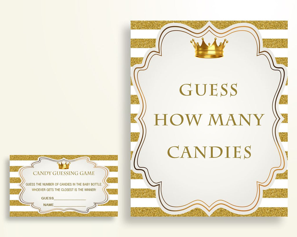 Candy Guessing Baby Shower Candy Guessing Royal Baby Shower Candy