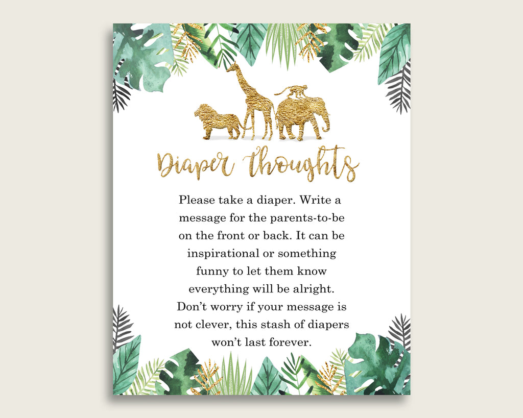 Baby Shower Thoughts : Baby Shower Game Diaper Thoughts Winter Baby