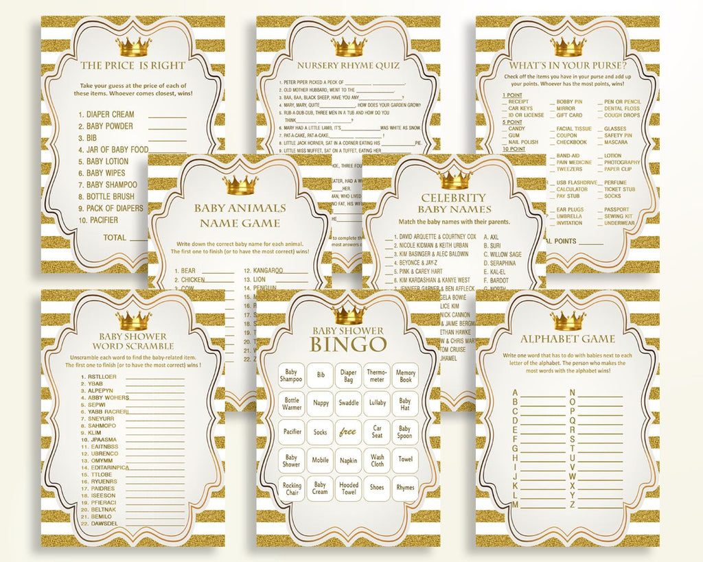 Games Baby Shower Games Royal Baby Shower Games Gold White Baby