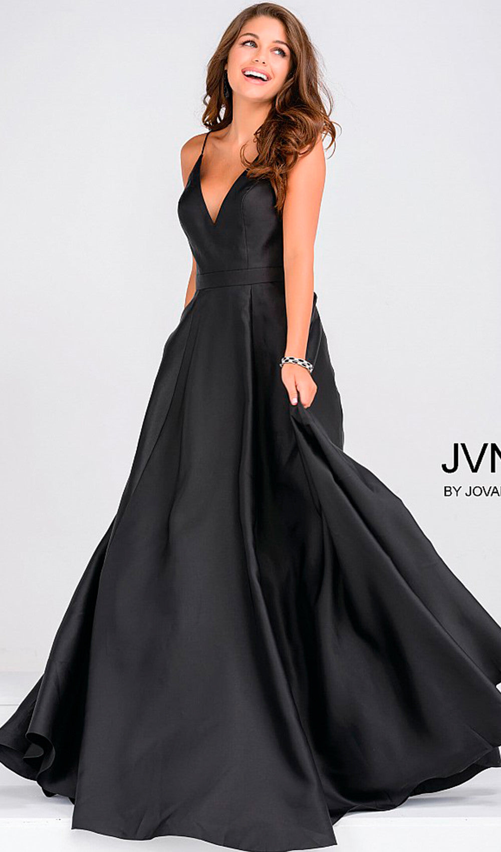 jovani satin dress