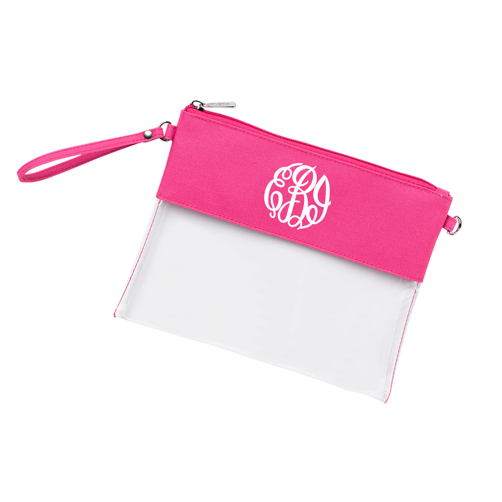 clear wristlet bag